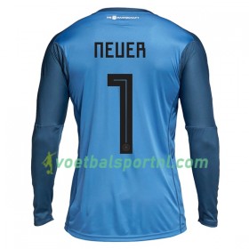 Duitsland Neuer 1 Doelman Thuis Shirt WK voetbal 2018 L/S